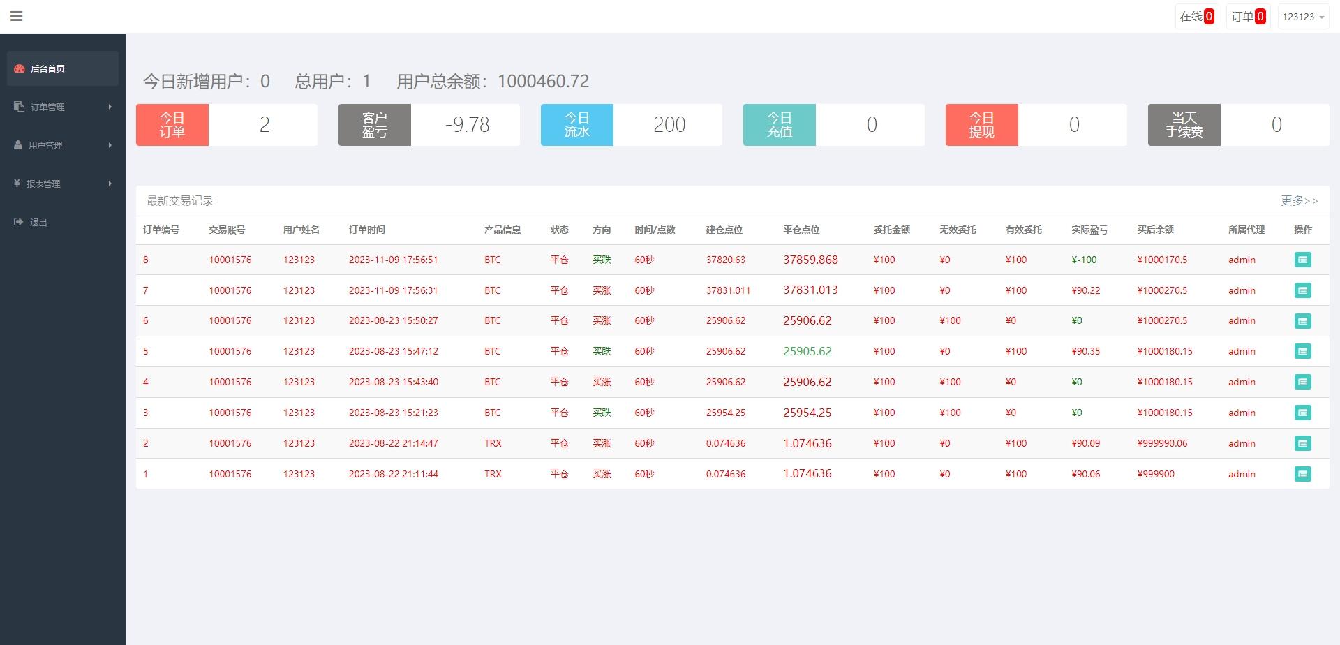 独家二开海外版三语言区块链微交易微盘交易系统源码,第6张