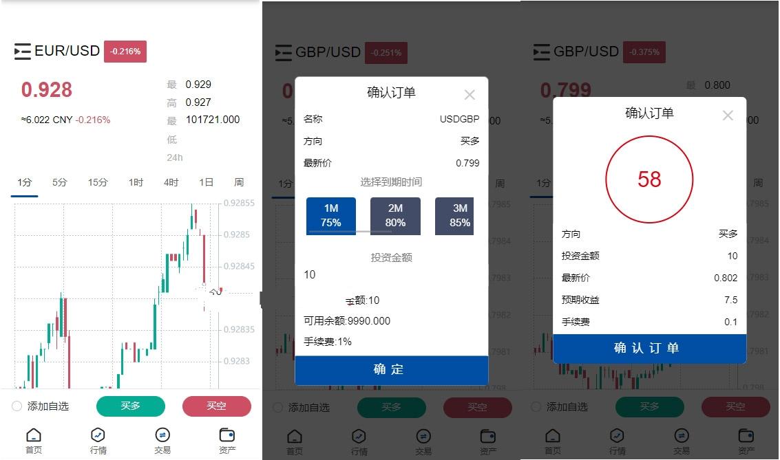 全新运营版六语言虚拟币微交易微盘系统源码 外汇期货贵金属数字货币伪交易所源码,第5张
