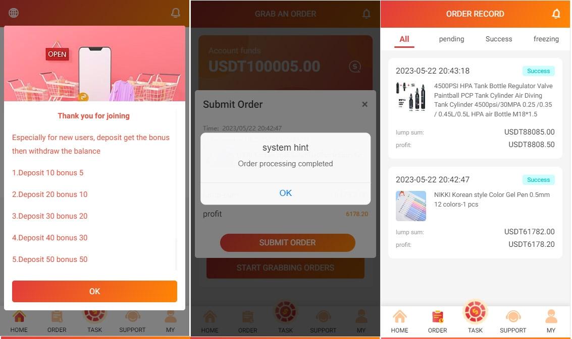 新UI多语言海外抢单刷单系统源码 订单自动匹配系统,第3张