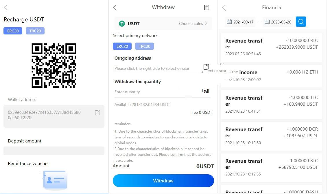 2023最新算力模式区块链云GECAPP/矿场/CBT矿池源码/usdt系统交易大厅,第6张